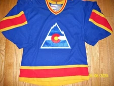 Colorado Rockies NHL Hockey Vintage CCM Jersey Size Medium.