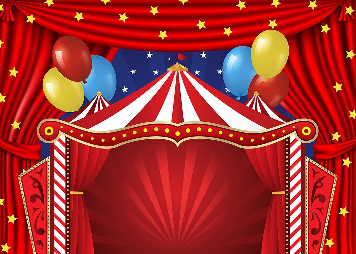 Carnival Theme Party Decorations 3-Piece Carnival Party Backdrop Set - Red  \u0026 White Striped Circus Decorations Red White Striped Backdrop, image size:1200x857
