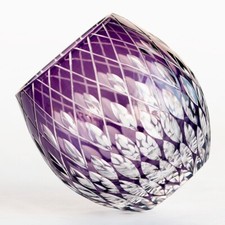 Edo Kiriko Collection Japanese Style Whiskey Glass Bourbon Glass for Party 11oz