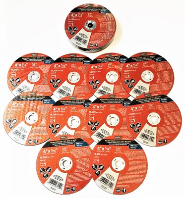 20 MIBRO INDUSTRIAL 4'' X 1/16'' CUT OFF WHEELS DISCS 3/8'' ARBOR METAL CUTTING