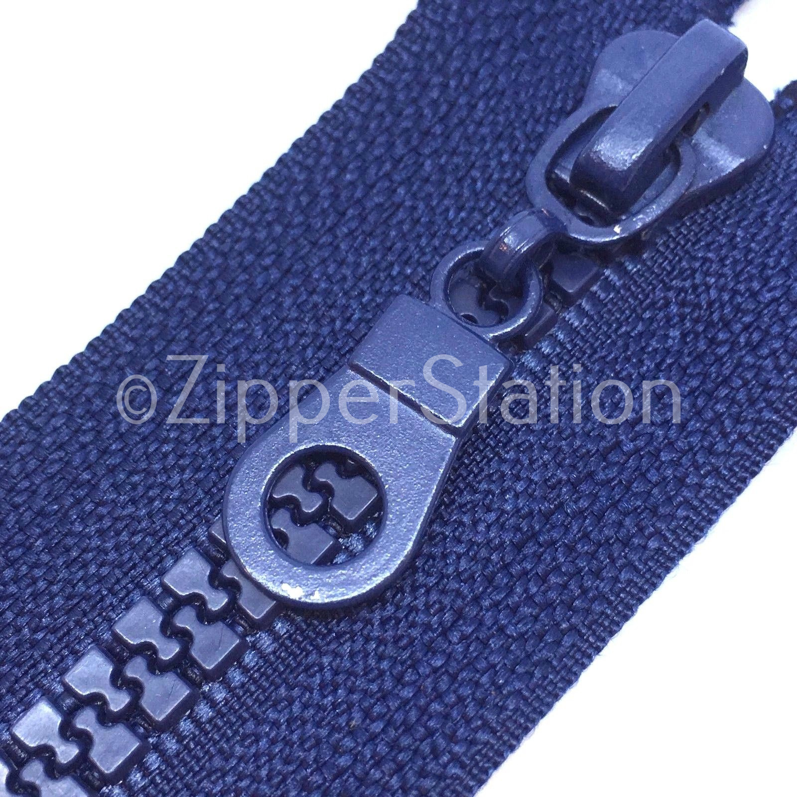 26 Inch 66cm Two Way Plastic Chunky Open End Zips Navy Blue - Per Single Zip - Foto 12