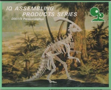 Vint 1980's NOS IQ Assembling Products Series D307/S Parasaurolophus Wood Puzzle