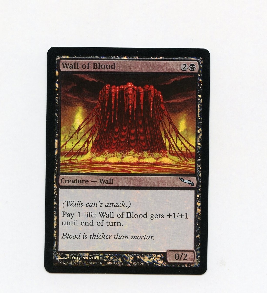 Wall of Blood Mirrodin NM- FOIL Magic the Gathering MtG | eBay