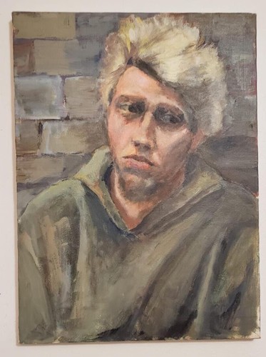 Contemplation in Green: Portrait of a Young Man