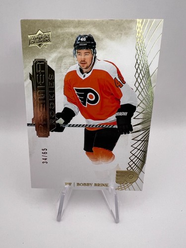 Bobby Brink - 2022-23 Upper Deck Premier Rookies #113 Gold /65 Flyers RC SP