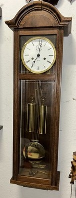 Original Kieninger Wanduhr Mit 2 Gewichte Sehr Gut Erhalten Voll Funktionsfähig 