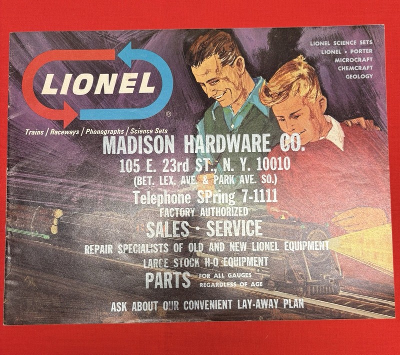 Postwar Lionel 1966 MADISON HARDWARE STAMPED Consumer Catalog