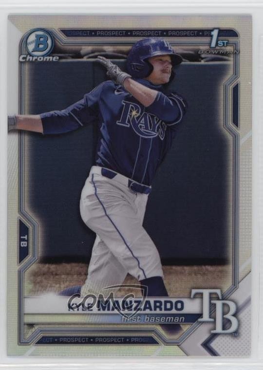 2021 Bowman Draft Chrome Refractor Kyle Manzardo #BDC-191 0m7x