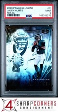 2020 PANINI ILLUSIONS RETAIL #11 JALEN HURTS RC EAGLES PSA 9