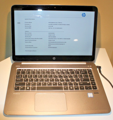 HP EliteBook Folio 1040 G3: i5-6300U 2.4GHz, 8GB RAM, 128GB SSD, AC adapter-USED