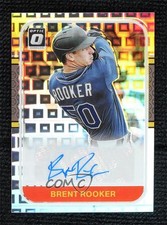2021 Donruss Optic Retro 1987 Signatures Pandora Prizm 7/8 Brent Rooker Auto j6a
