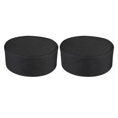 2 Stück Chef Caps Net Mehrzweck-Kochmütze Catering Black Chef Caps