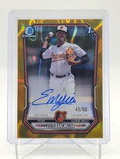 ESTEBAN MEJIA 2026 BOWMAN CHROME 1ST GOLD LAVA REFRACTOR AUTO /50 Q3967