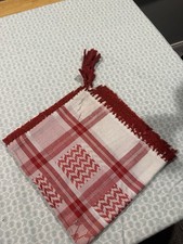 Scarf Keffiyeh Shemagh Arab Original Authentic Quality Palestine Red White