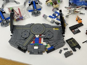 LEGO Star Wars Lot - Plo Koon Starfighter, Battle Packs, 4 Planets, Peridea Etc.
