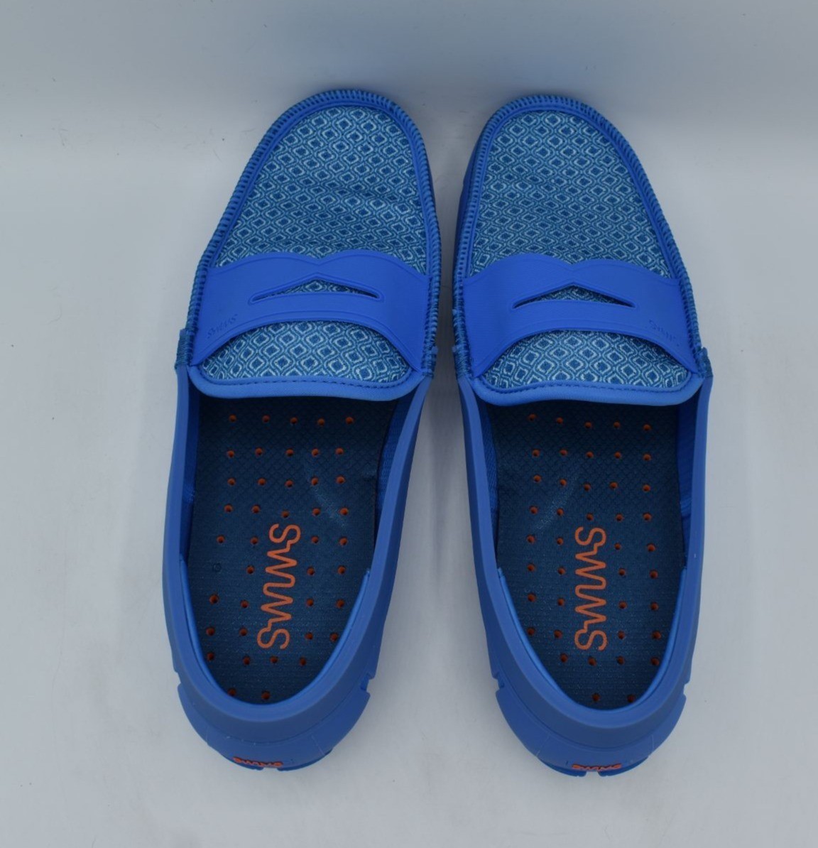 Swims Mens Shoes Swims Size 7 M Printed‎ Penny Sail Blue Slip On Loafers Shoes SWIMS Mens Size 14 Sail Blue Printed Penny Slip On Loafers  main image 4