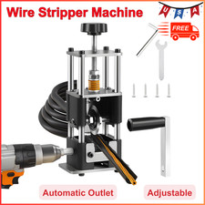 Manual Wire Stripper Machine Drill Powered Hand Crank Wire Stripper Tool 0.1"-1"