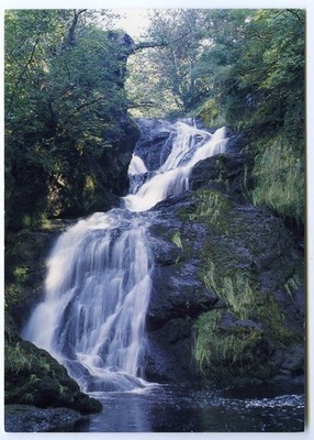 South Lanarkshire Postkarte - Spektakel E'e Falls Wasserfall Strathaven - unbesendet