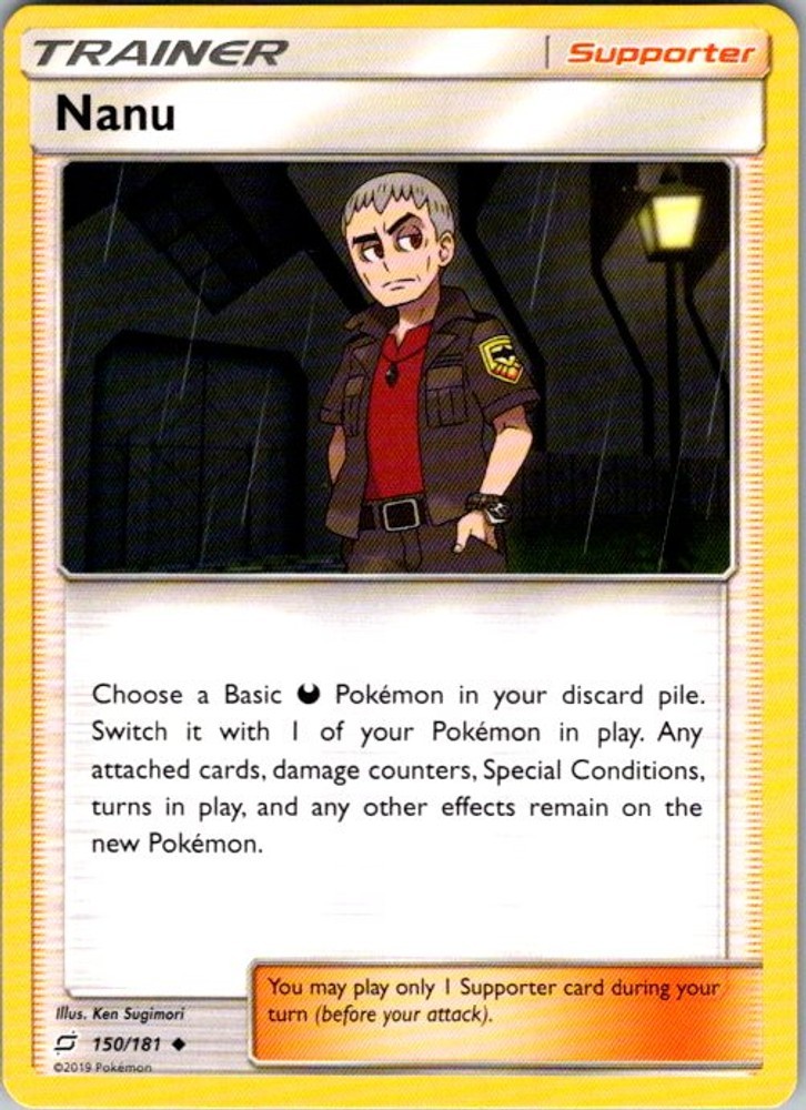 Pokemon SM - Team Up Nanu 150/181 NM