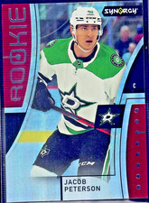 2021-22 UD Synergy #116 Jacob Peterson Rookies Red Unscratched Bounty Code