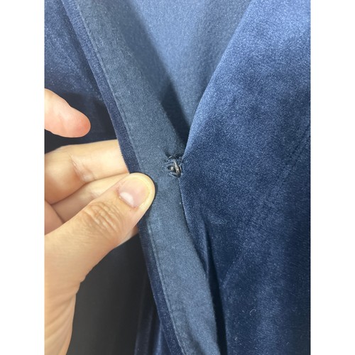 Saturday Sunday Anthropologie Jumpsuit XS Navy Blau Samt Cross Front - Bild 5 von 12
