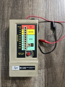 Supco M-500 megohmmeter electronic insulation tester applies 500VAC/DC