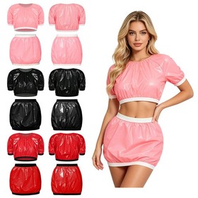US Sexy Lingerie Sets for Women Adaptive Bra with Panty Set Babydoll Clubwear