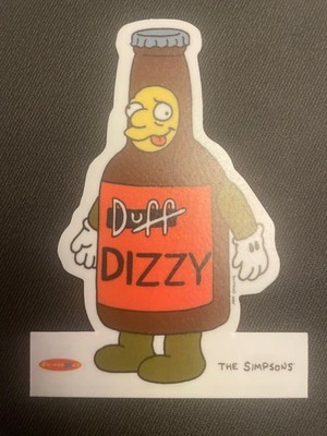THE SIMPSONS DOWN UNDER TRADING CARD - THE SEVEN DUFFS CHASE CARD - 7D 3 DIZZY