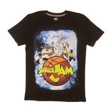 NWT Looney Tunes Space Jam Kids Size Medium 8 Cartoon Tee Bugs Daffy Taz