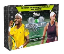 2026 TOPPS GRAPHITE TENNIS HOBBY BOX (4 AUTOs/18 Cards) Brand New Sealed QTY