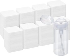 Gel, Acetone Nail Polish Remover with Pump Dispenser, Lint Nail Wipes