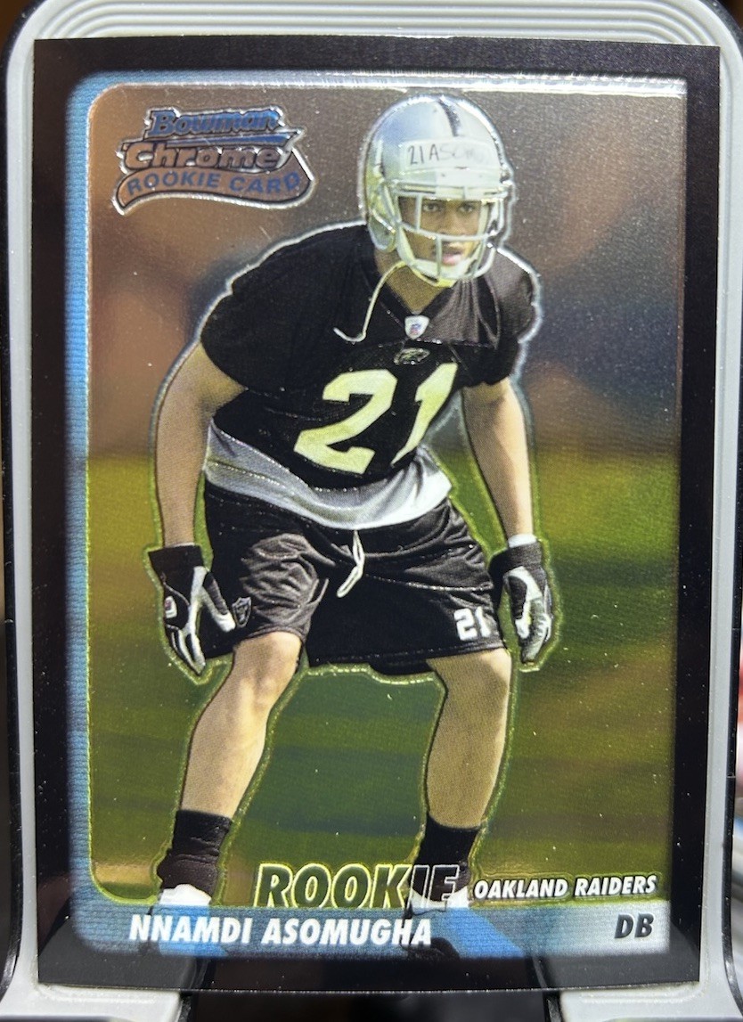 2003 Bowman Chrome Nnamdi Asomugha Rc #211 Raiders Rookie Actor Sylvie’s Love
