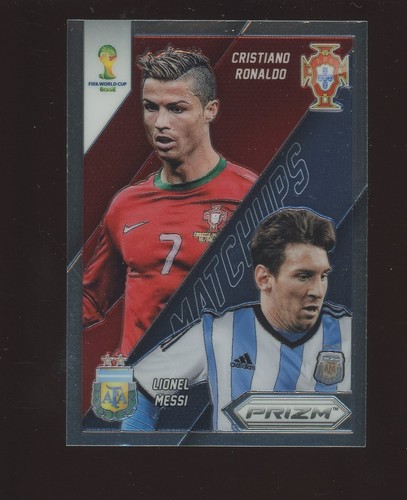 2014 Panini Prizm FIFA World Cup Soccer #19 Cristiano Ronaldo Lionel Messi