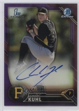 2016 Bowman Chrome Prospects Purple Refractor /250 Chad Kuhl #BCAP-CK Auto 3q5
