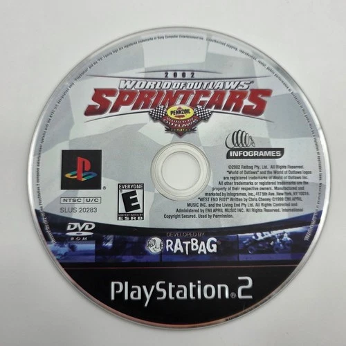 World of Outlaws Sprint Cars 2002 PlayStation 2 Video Game Racing