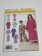 Simplicity Girls  Boys Lounge Wear Size 3 4 5 6 Uncut Sewing Pattern 1570