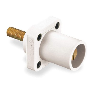 HUBBELL HBLMRSW Recpt,White,Male,Double Set Screw,400 A 2XB73
