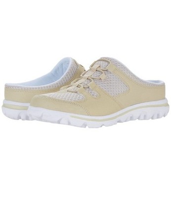 Propet Travelactiv Slide Mule  Womens Beige Sneakers/Slides Sz 7