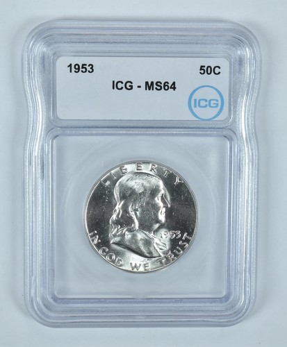 1953 Franklin Half Dollar MS64 ICG *7379