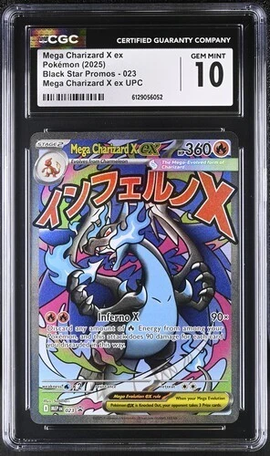 Mega Charizard X EX *CGC 10* Full Art *Phantasmal Flames UPC Promo* #23*Pokemon