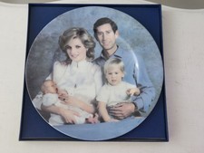 Vintage Royal Family Portrait Commemorative Plate Prince Charles Princess Diana