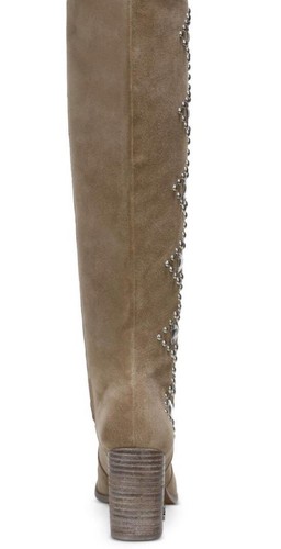 Scarpe stivali alti al ginocchio Sam Edelman donna nonna scamosciati impreziositi TAGLIA 6 - Foto 3 di 24