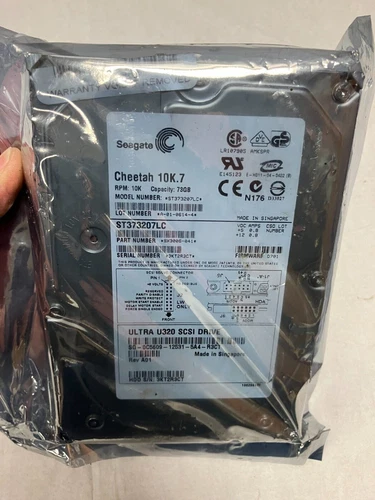 SEAGATE 73GB 10K RPM ST373207LC ULTRA320 80-PIN SCSI HARD DRIVE - Picture 1 of 3