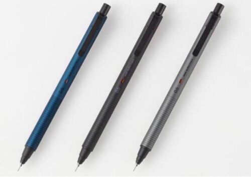 Uni Kuru Toga Metal Mechanical Pencil 0.5mm M5-KH 1P Black Blue Gray Set of 3 - Picture 2 of 12