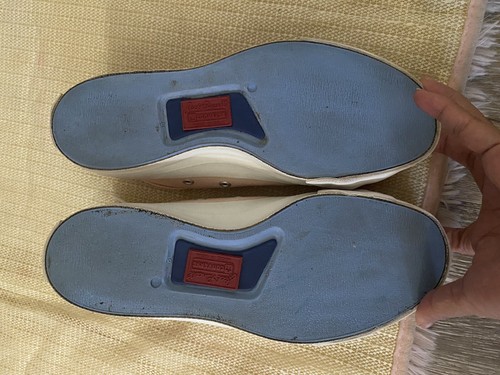 RARE Vintage Jack Purcell Converse Shoes Made In Usa Size 4 Mens / 6 Womens Pink - Picture 8 of 11