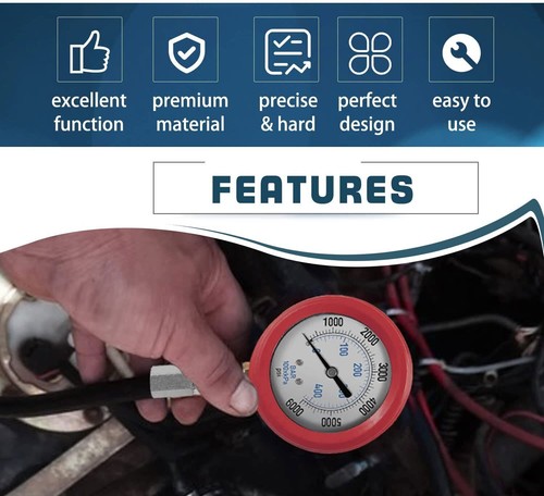 Hpop Test Tool High Pressure Air Leak Text Gauge Tool for Ford 6.0 7.3 F250 F350 - Picture 2 of 9