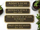 House Nameplate – Family Name Sign – Rustic Home Decor