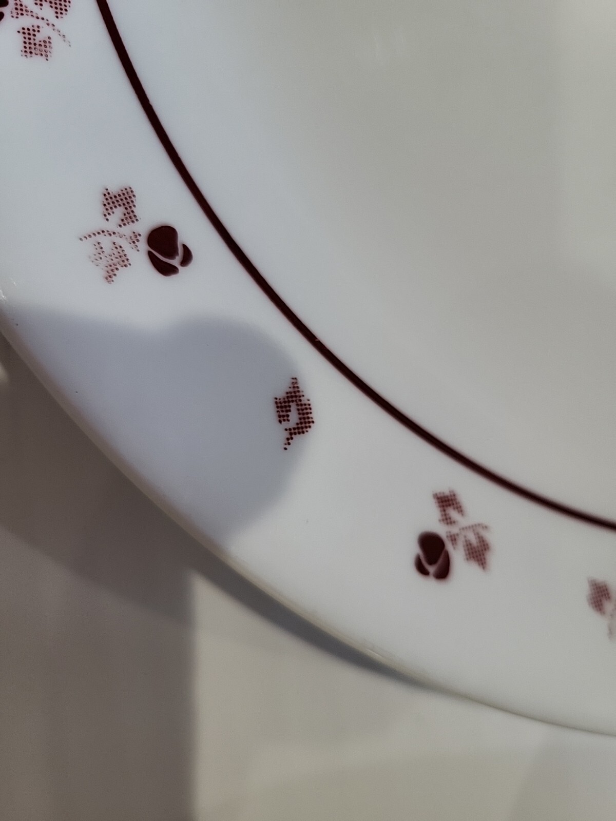 SET OF 20 CORNING CORELLE  BURGUNDY ROSE Dinnerware 