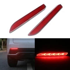 For Lexus ISF RCF Red Lens Rear Bumper Reflector Foglight Tail Brake LED Lights