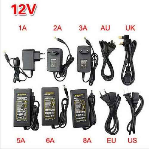 Power Supply Adapter Transformer LED Strip 1A 3A 5A 8A DC 5V 12V 24V AC110 220V - Picture 4 of 9